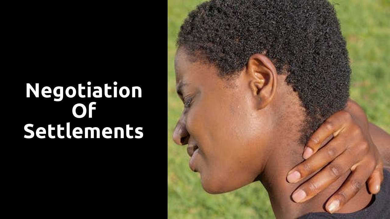 Negotiation of settlements